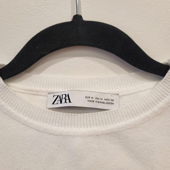 Zara white tank size Small / Medium EUC - Picture 2 of 3
